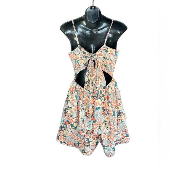 Unbranded women’s All Over Print Short Romper Sleeveless Jumpsuit Ruffle Dress - Picture 8 of 11